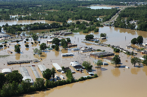 Photo of a flooded area